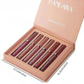 Long-Lasting Matte Lip Glaze Set – 6 Colors in One Box