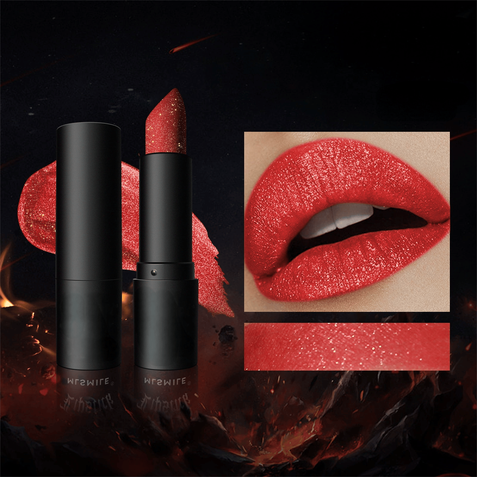 Diamond Lip Gloss Glitter Lipstick Waterproof