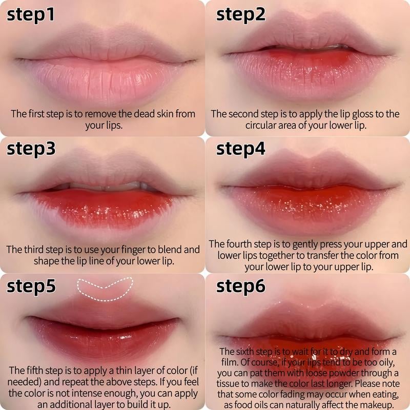 Long-Lasting Matte Lip Glaze Set – 6 Colors in One Box